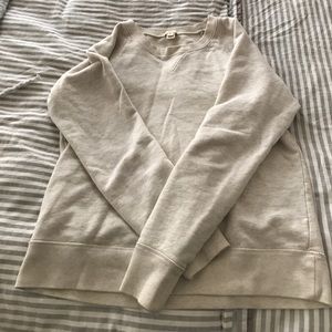 J. Crew tan/cream sweatshirt size medium