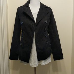 Divided by H&M black fall  jean jacket size 2