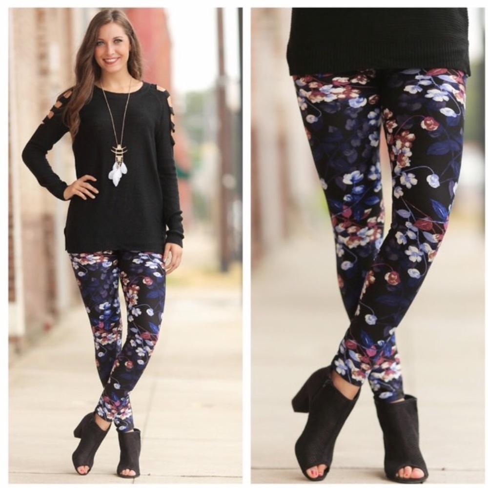 Last ONE! Floral Print Super Soft Leggings