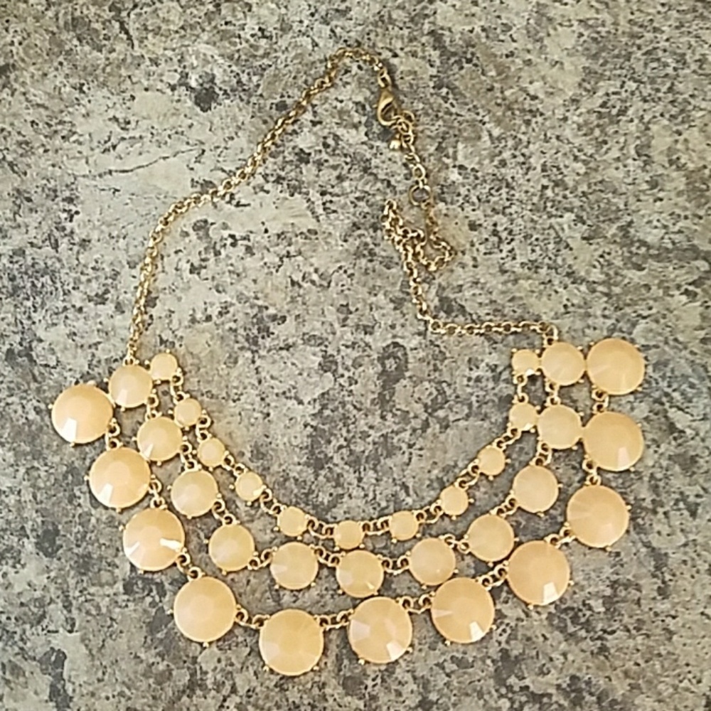 Peach Beaded Necklace