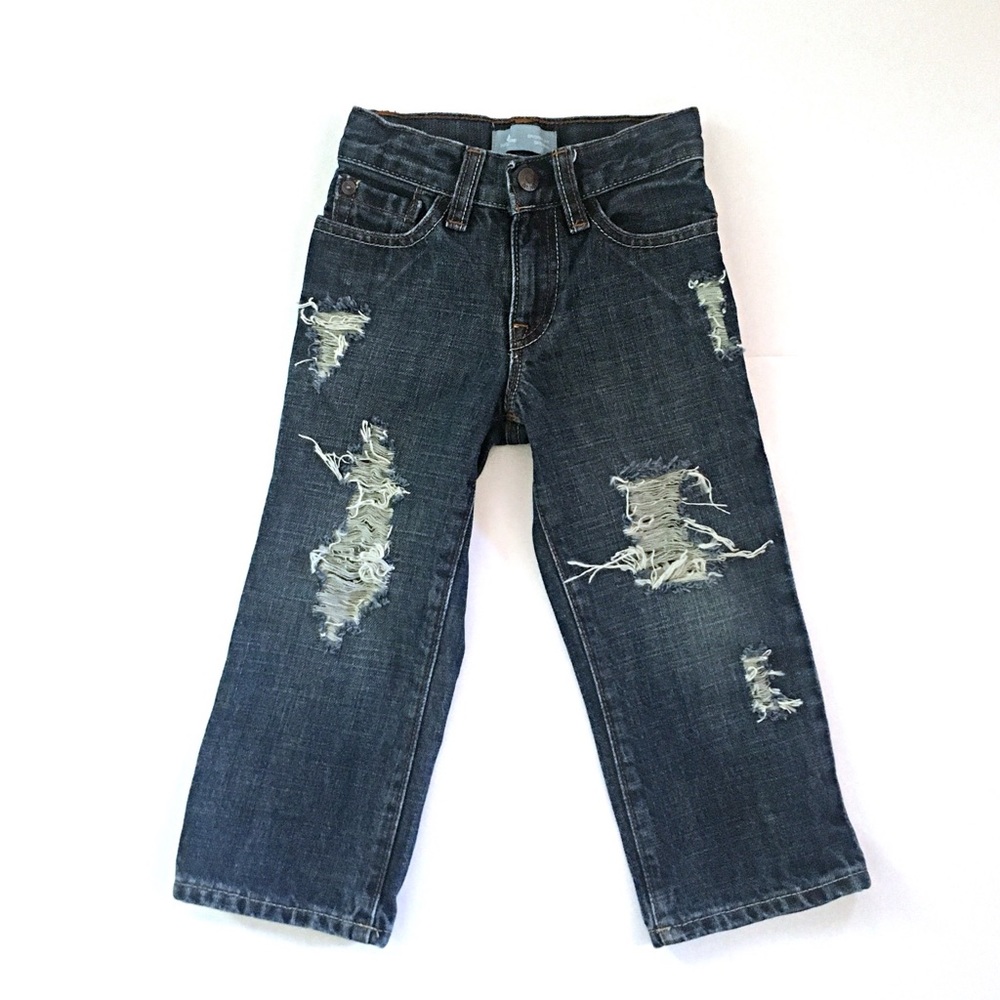 Boys’ Distressed Dark Blue Denim Baby Gap Jeans