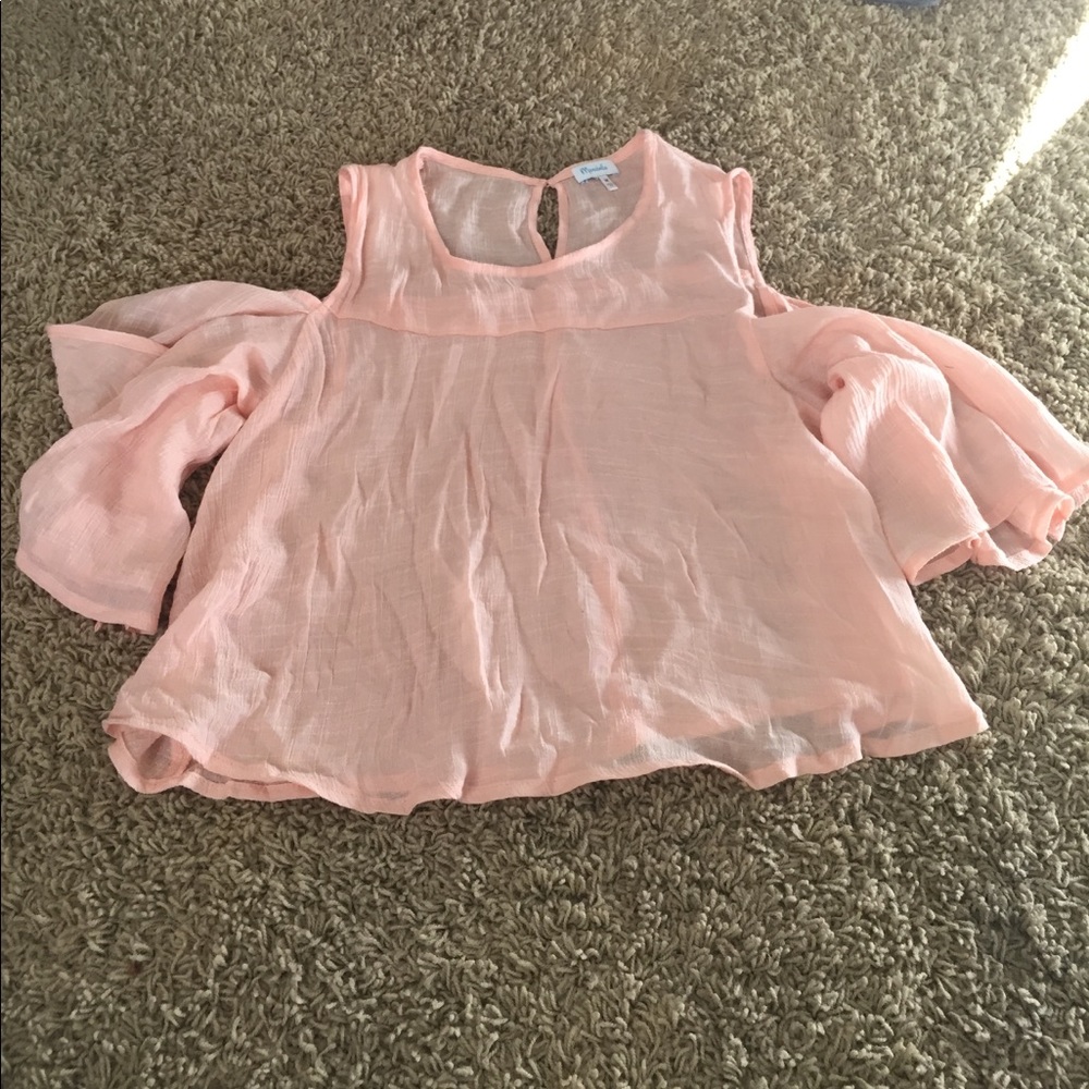 Marabelle M Women Blouse Peach Urban Outfitters