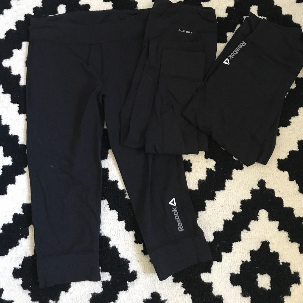 3 pairs of Reebok Crossfit Capris Size S