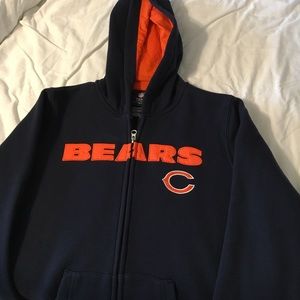 Chicago Bears zip up hoodie size Youth Medium