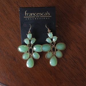 Francesca's Teal/mint dangle earrings