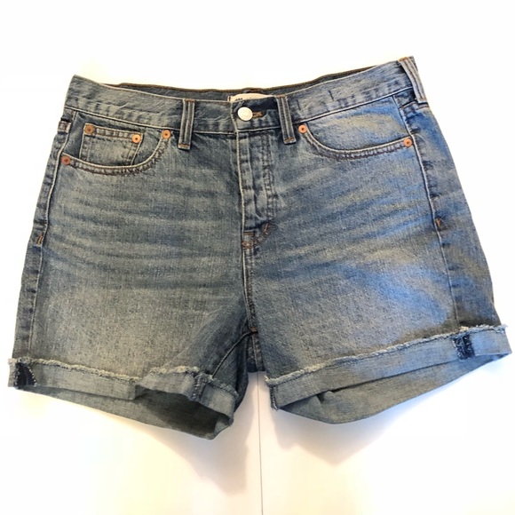 Madewell Pants - Madewell High Rise Cuffed Jean Shorts
