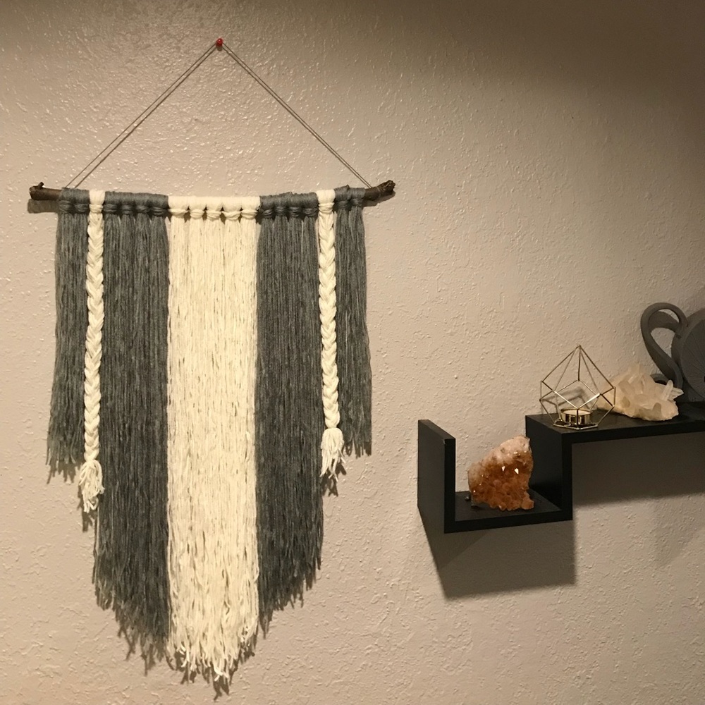 Grey and white Wall Hanging