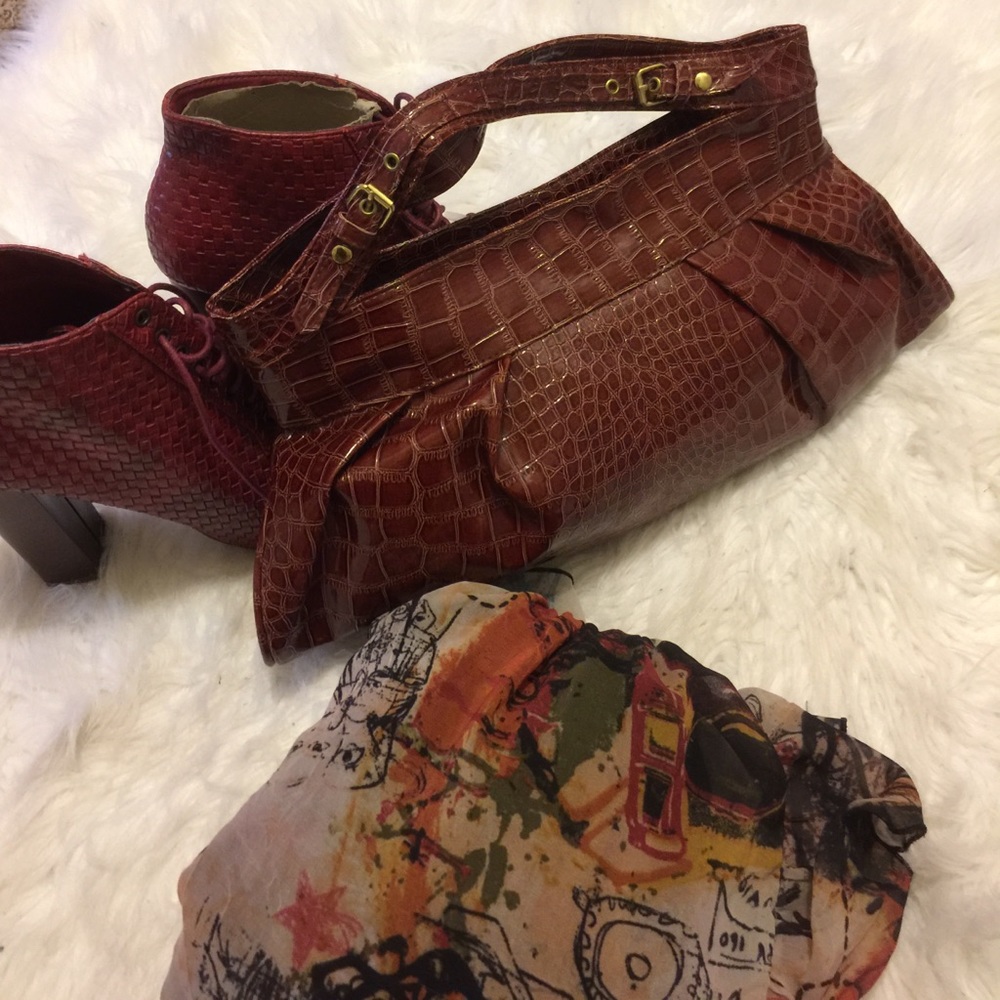 Faux genuine leather purse