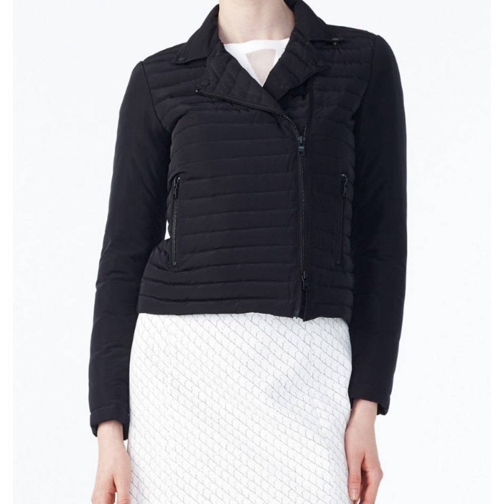 Authentic Armani Exchange Channel-Quilted Moto