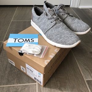 TOMS Del Ray Grey Marled Jersey Shoes