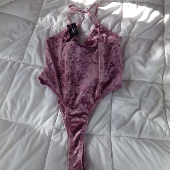 Crushed velvet body suit - Picture 2 of 3