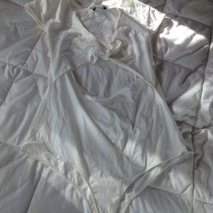 Off white cutout bodysuit