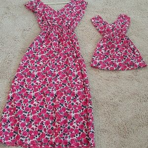 Mommy and Me Floral Dress Set