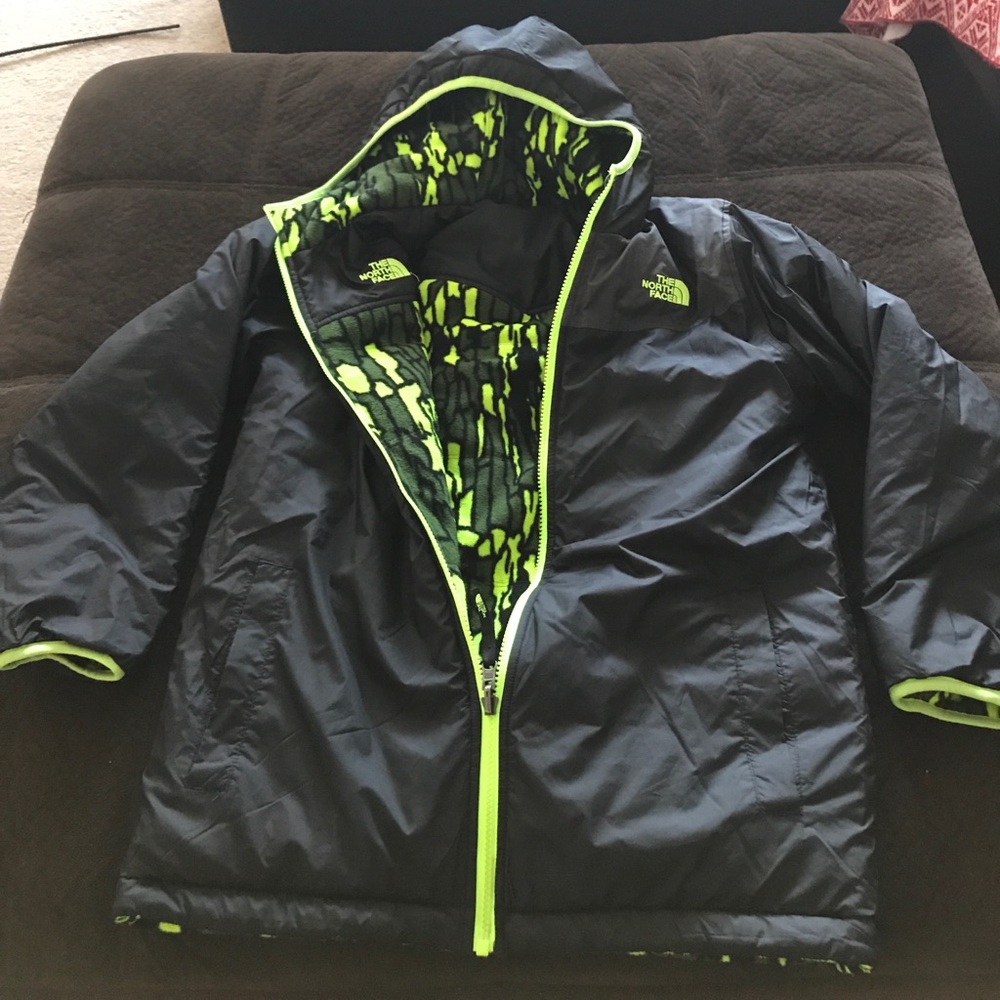 Boys North Face reversible winter jacket