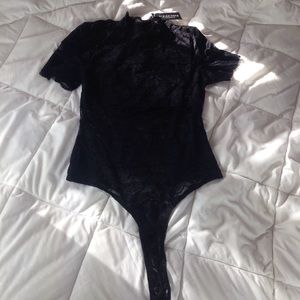 Black lace bodysuit