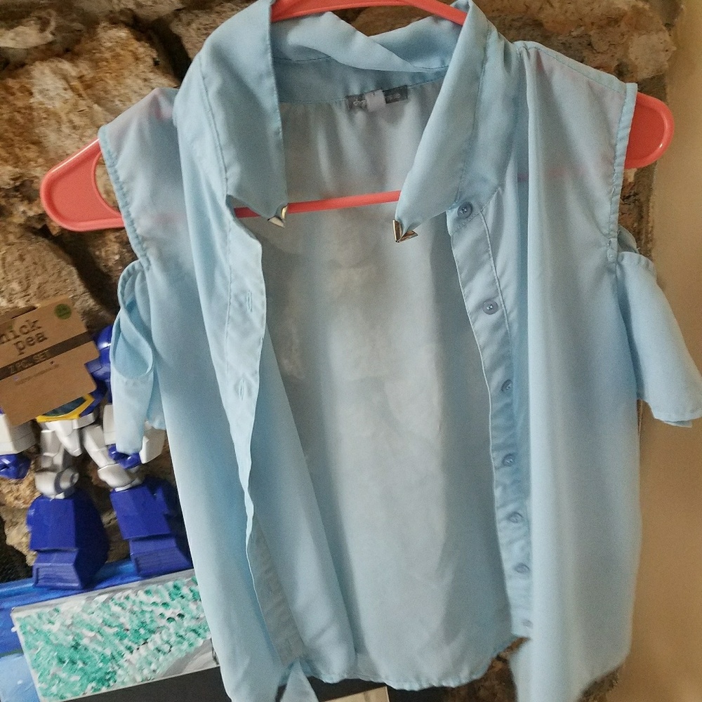 Button down tank top