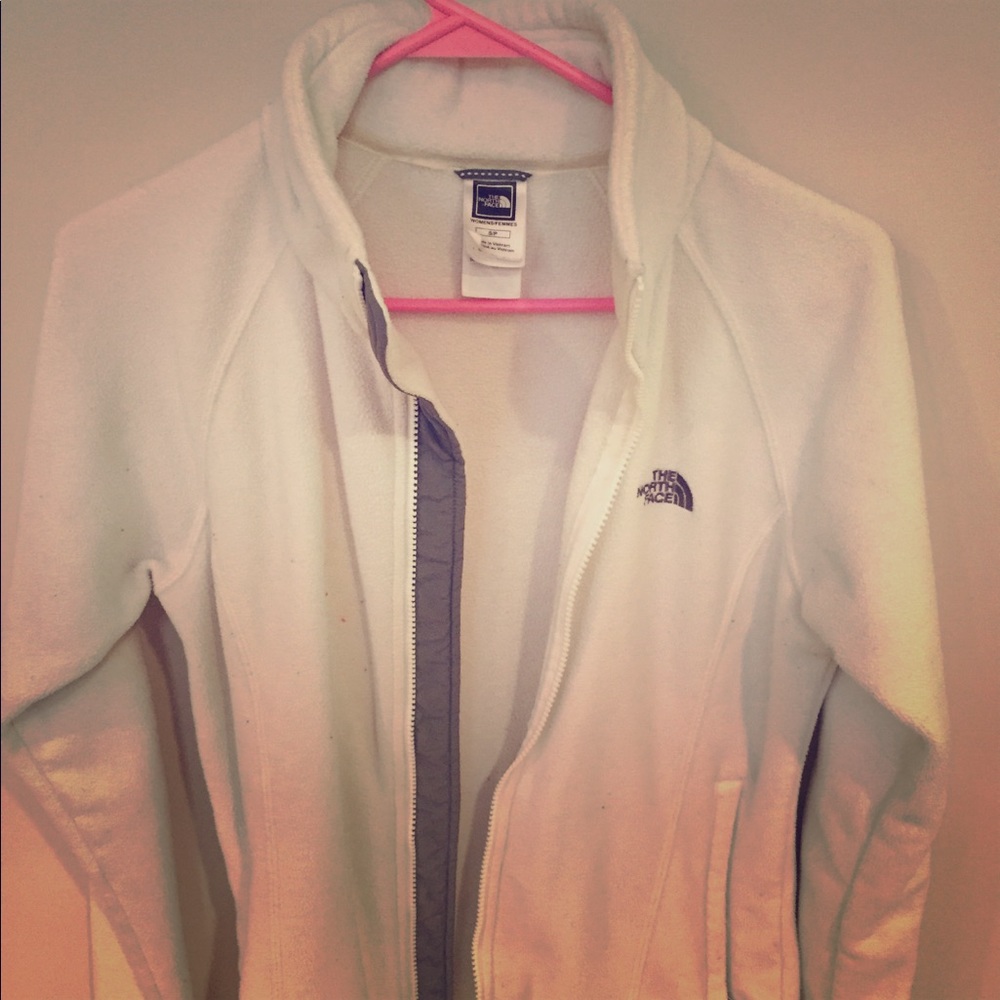 White Northface Fleece