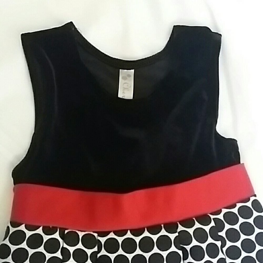 Sz 5 Holiday christmas dress by Cherokee - Picture 2 of 4