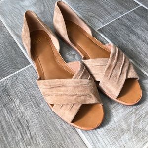 Franco Sarto Vala Suede Leather Flats