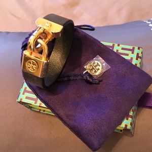 Tori Butch bracelet black and gold