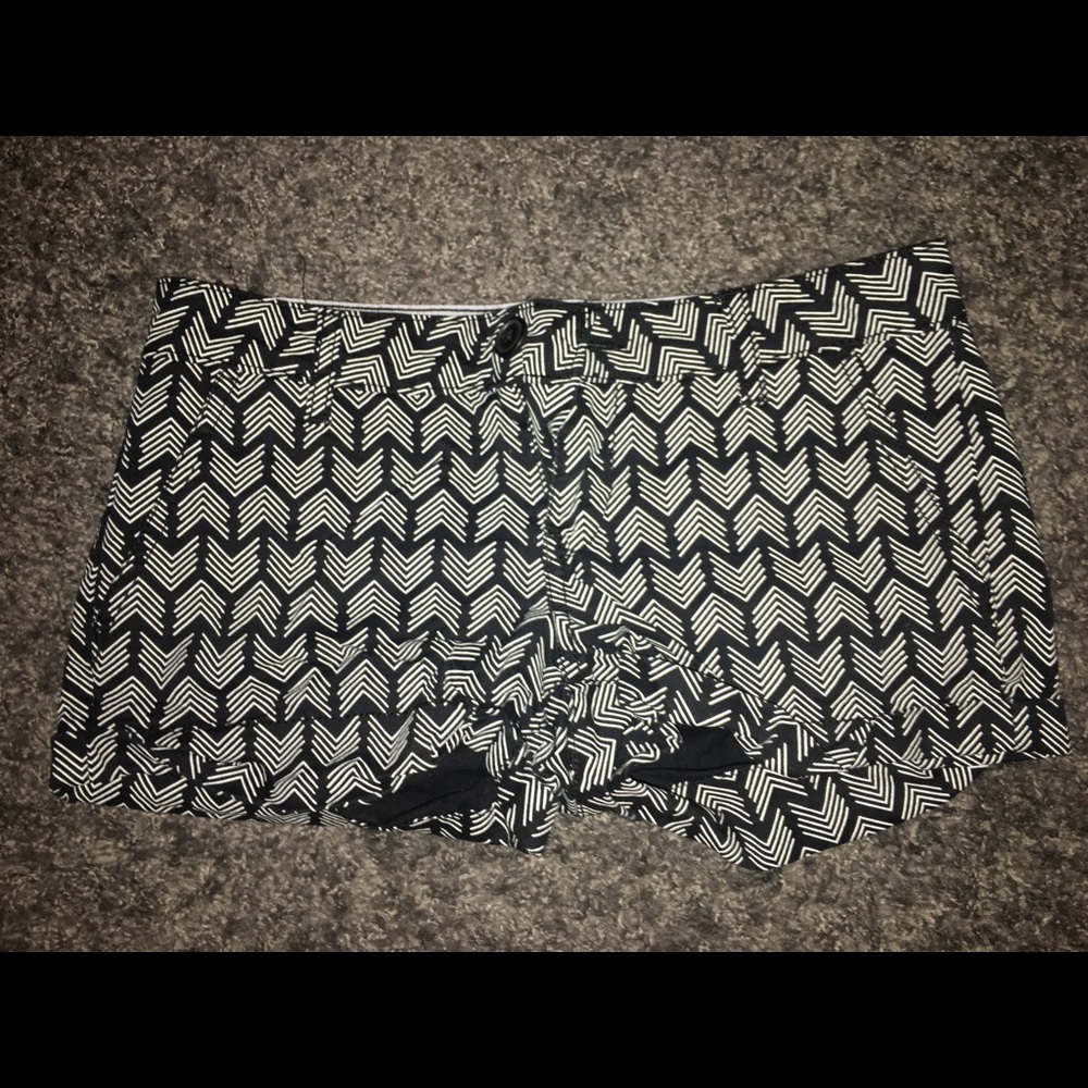 Black & White Aztec Shorts