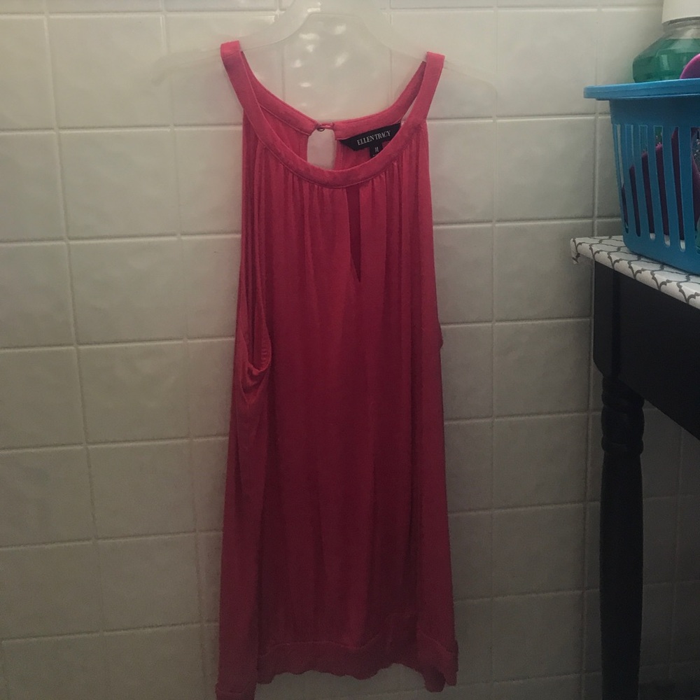 Ellen Tracy size Medium pink halter top