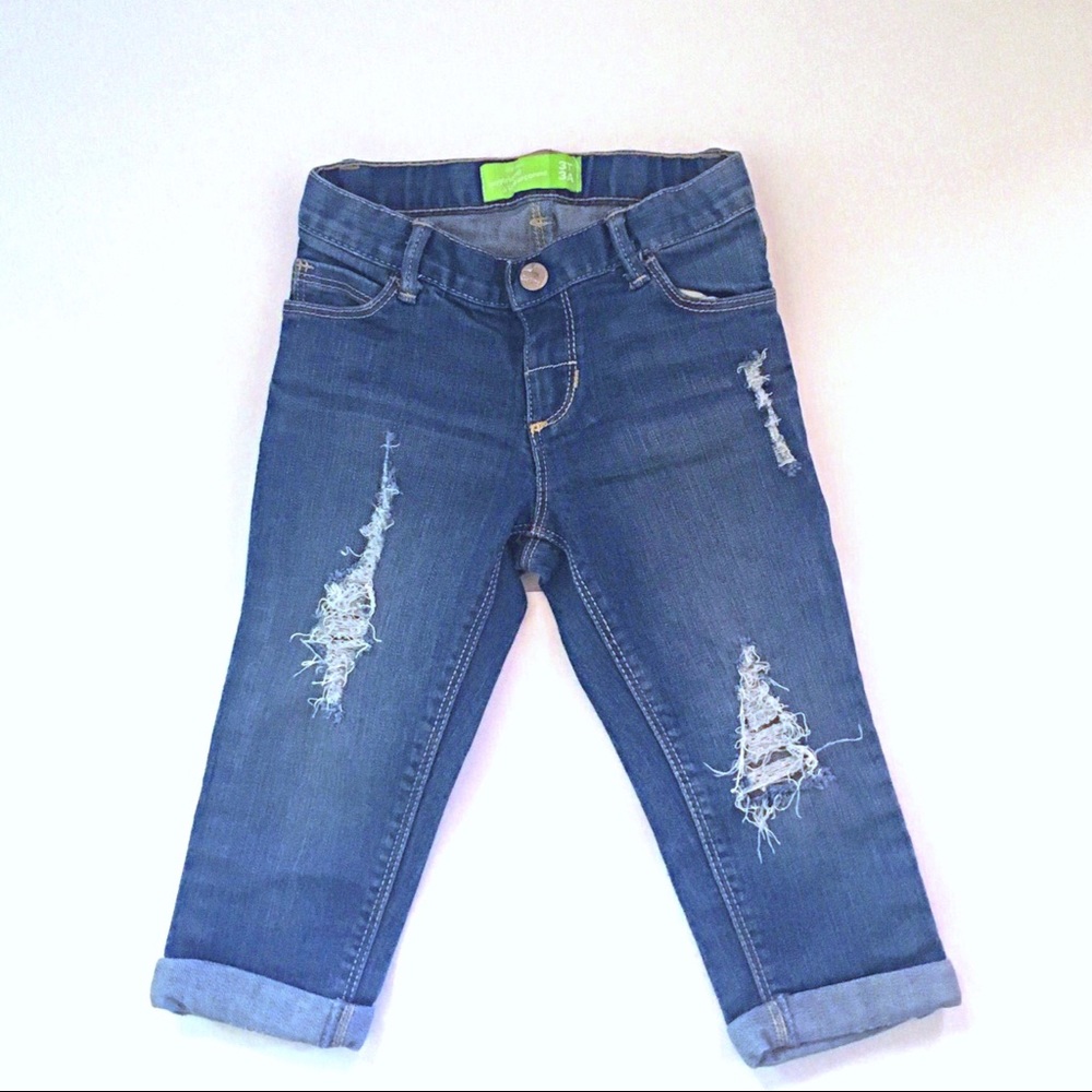 Girls’ Distressed Denim Boyfriend Jeans 3T