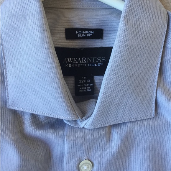 Grey Kenneth Cole button down dress shirt - Picture 2 of 2