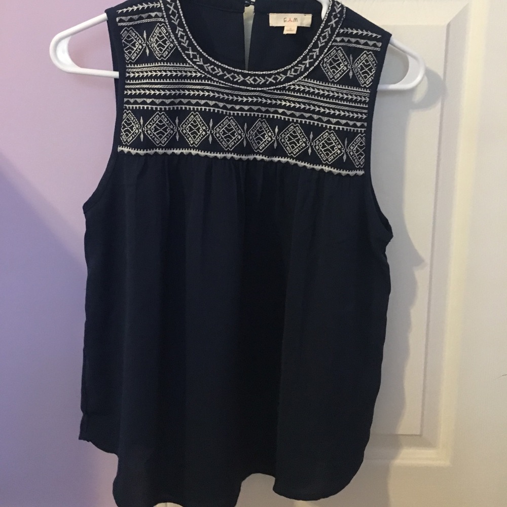 Navy blue top