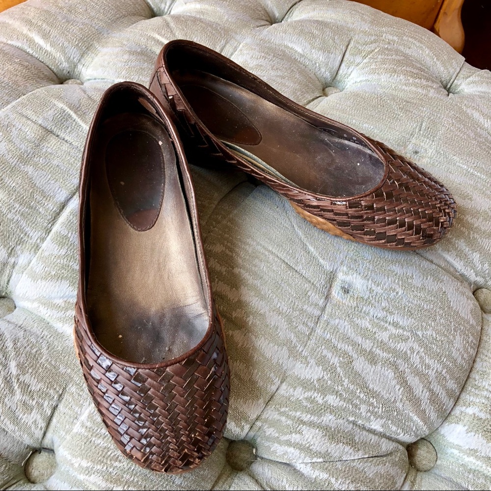 Cole Haan Nike Air Bria Woven Flats Bronze