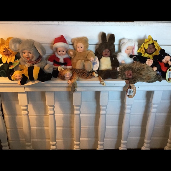 Vintage Anne Geddes Animal Baby Dolls ! $5 Each - Picture 1 of 1