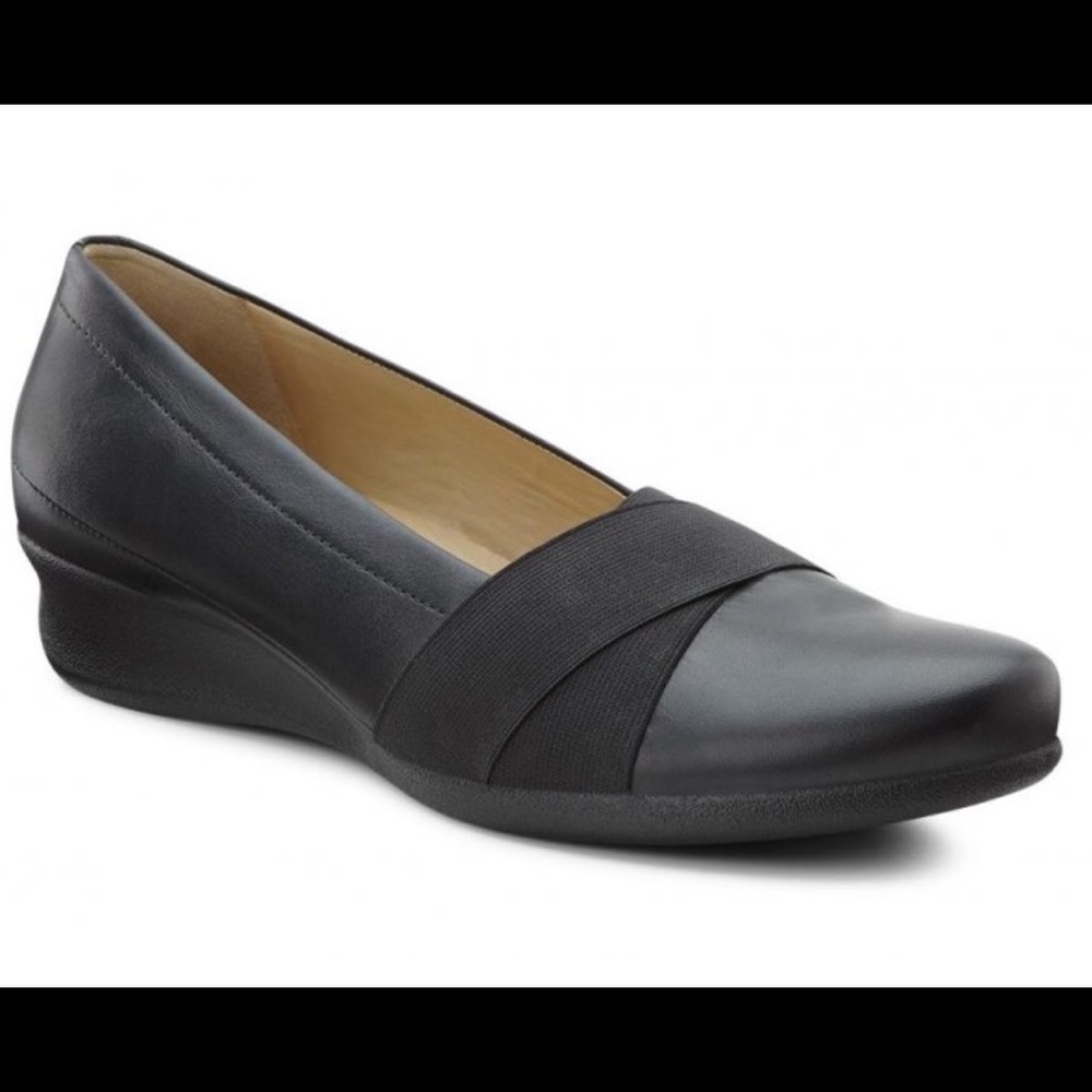 New! Ecco Abelone black Ballerina size 9