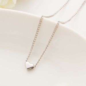 Beautiful and elegant peach heart necklace