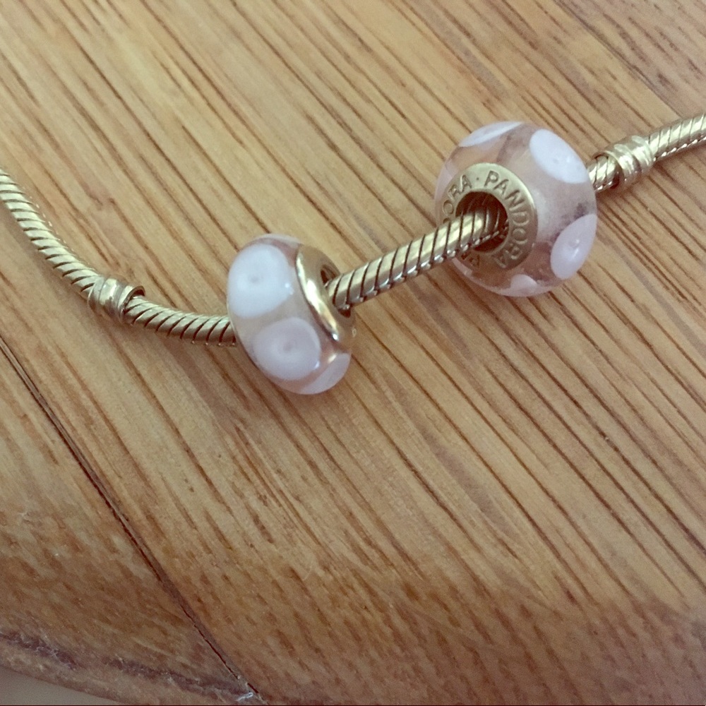 Pink Mystic Pandora Glass Beads