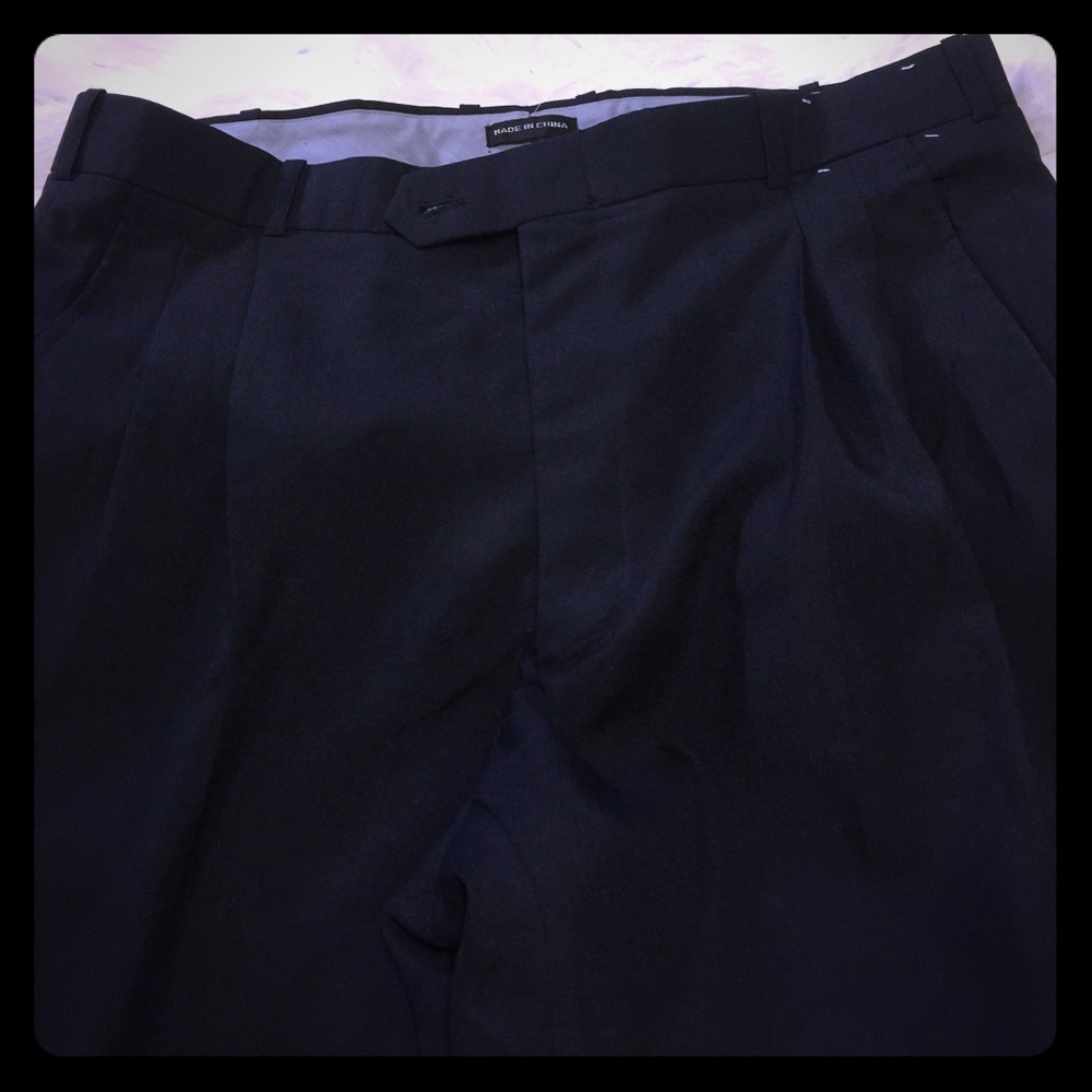Men navy slacks