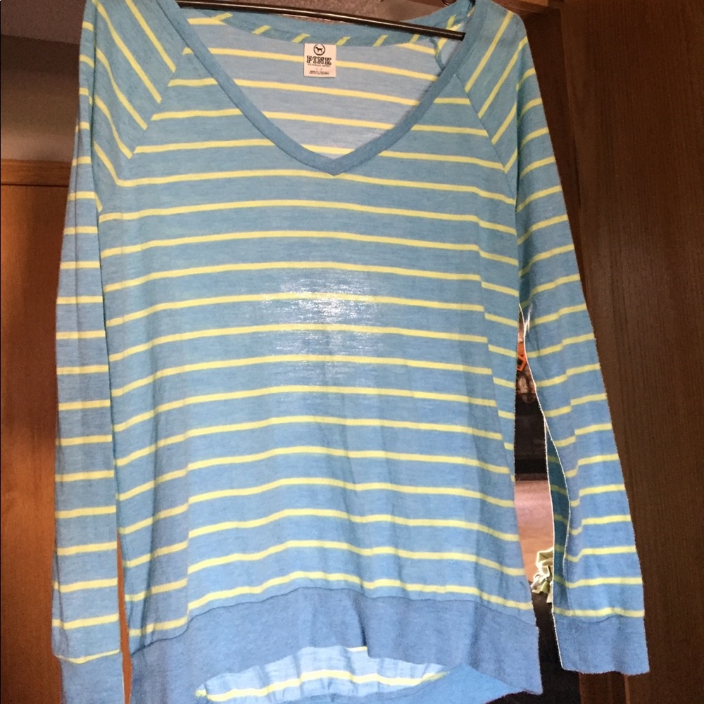 Light blue & mint green Pink long shirt