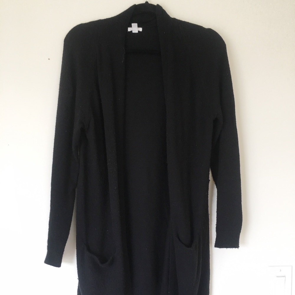 Bp long black cardigan