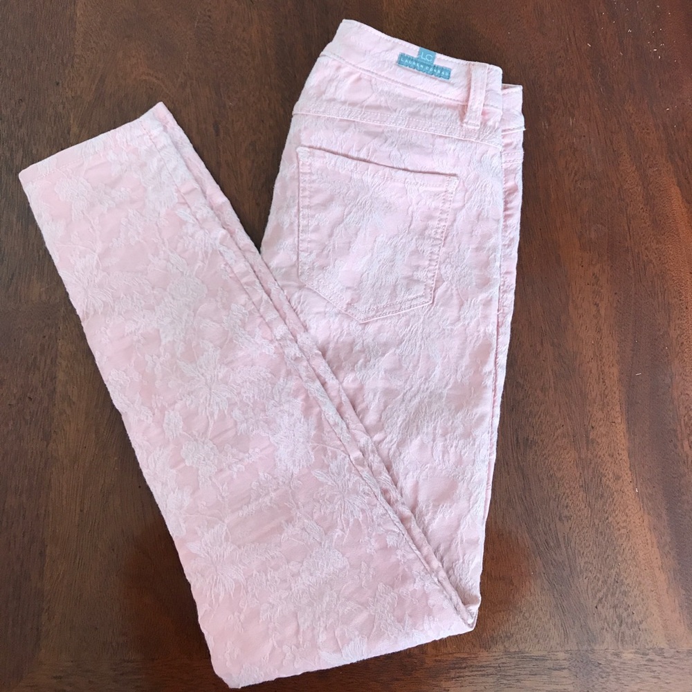 LC Lauren Conrad Jacquard Print Skinnies