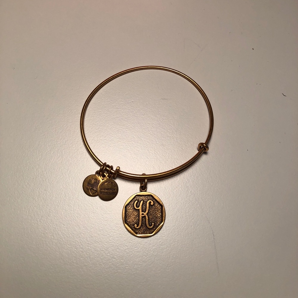 Alex and Ani K bracelet (GOLD)