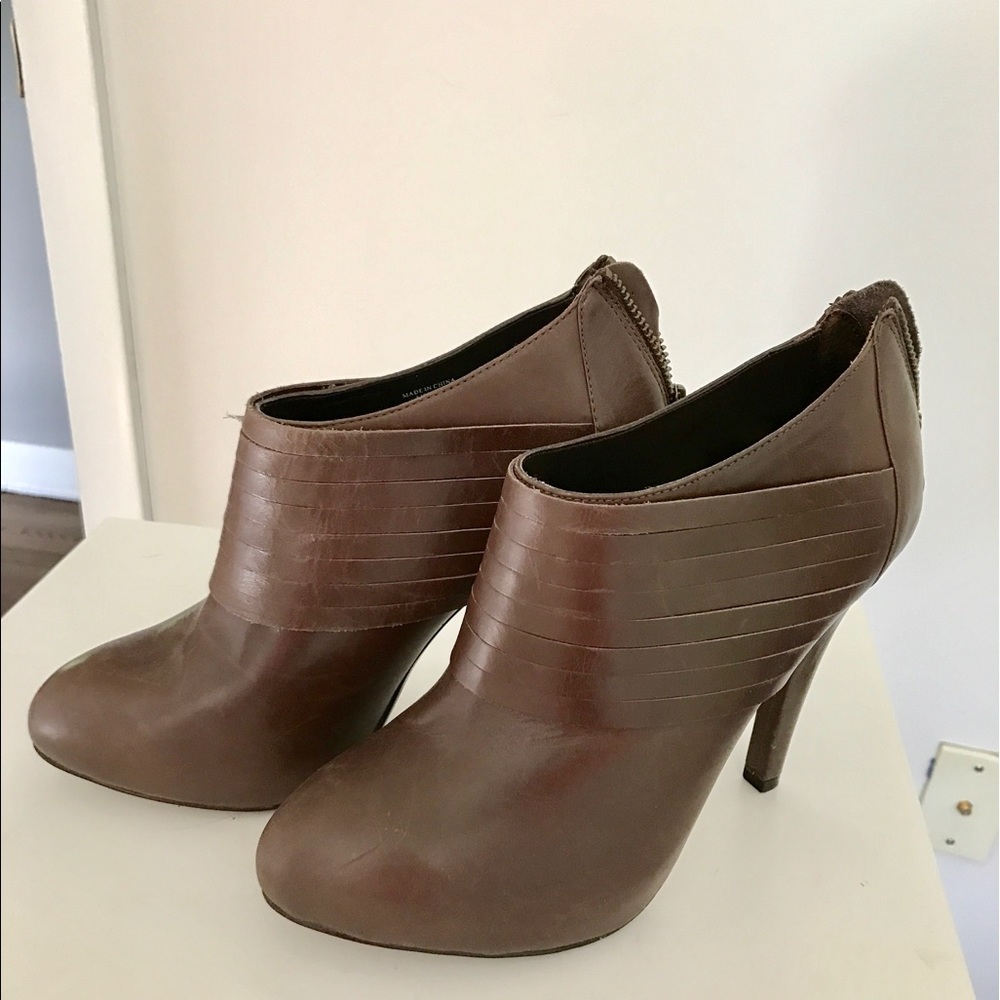 Max Studio brown heel booties