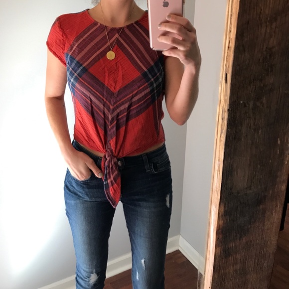 Anthropologie Tops - Anthro Cloth & Stone front tie top
