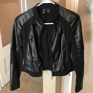 Faux leather jacket