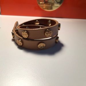 Beige Tory Burch Wrap Bracelet