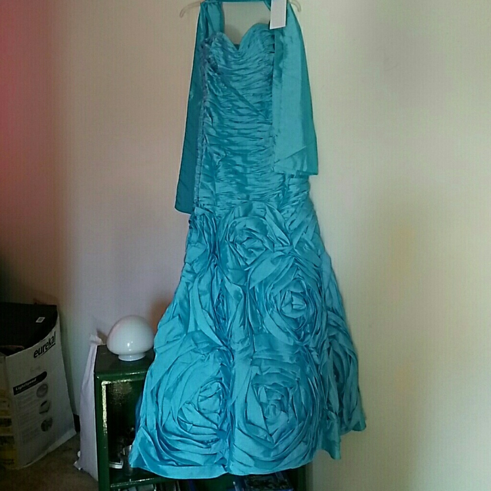 Blue prom.. wedding dress