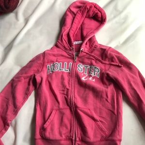 Pink Hollister hoodie