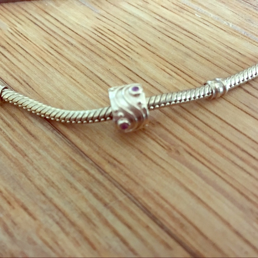 14 k gold Pandora Ruby Clip