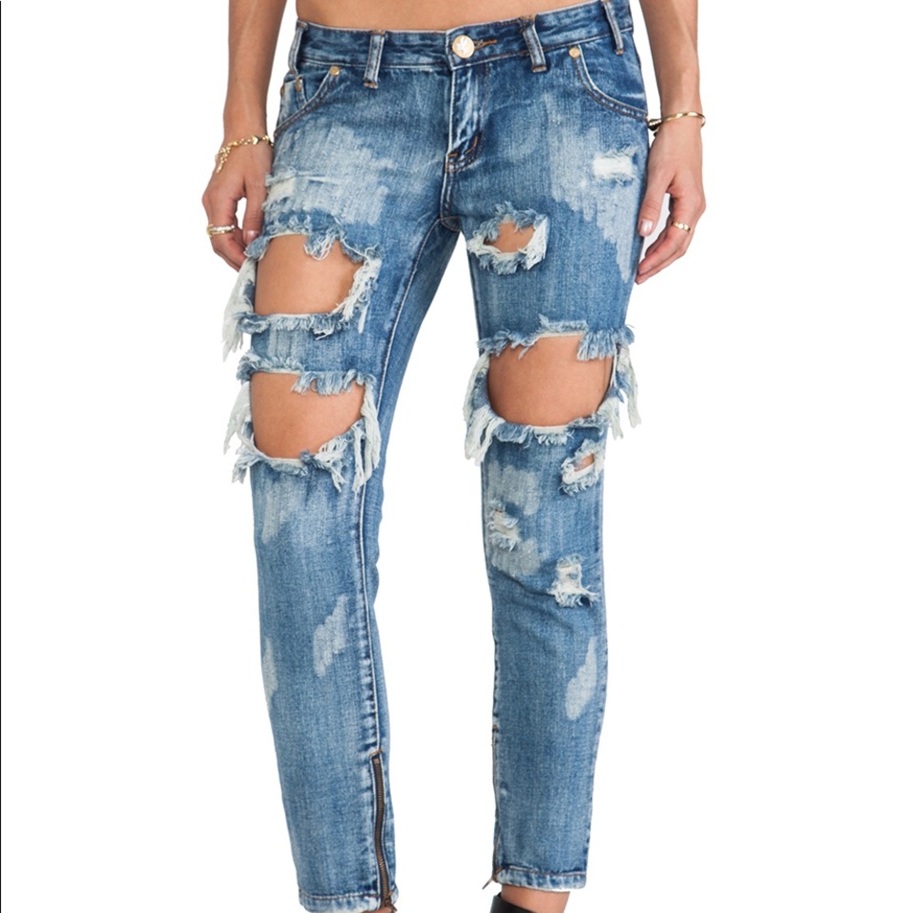 One Teaspoon Low Rise Freebird Jeans
