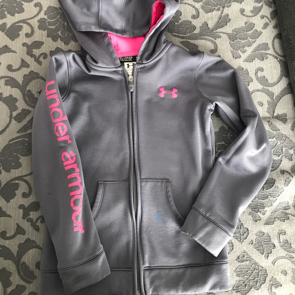 Girls under armour zip up