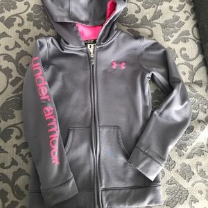 Girls under armour zip up