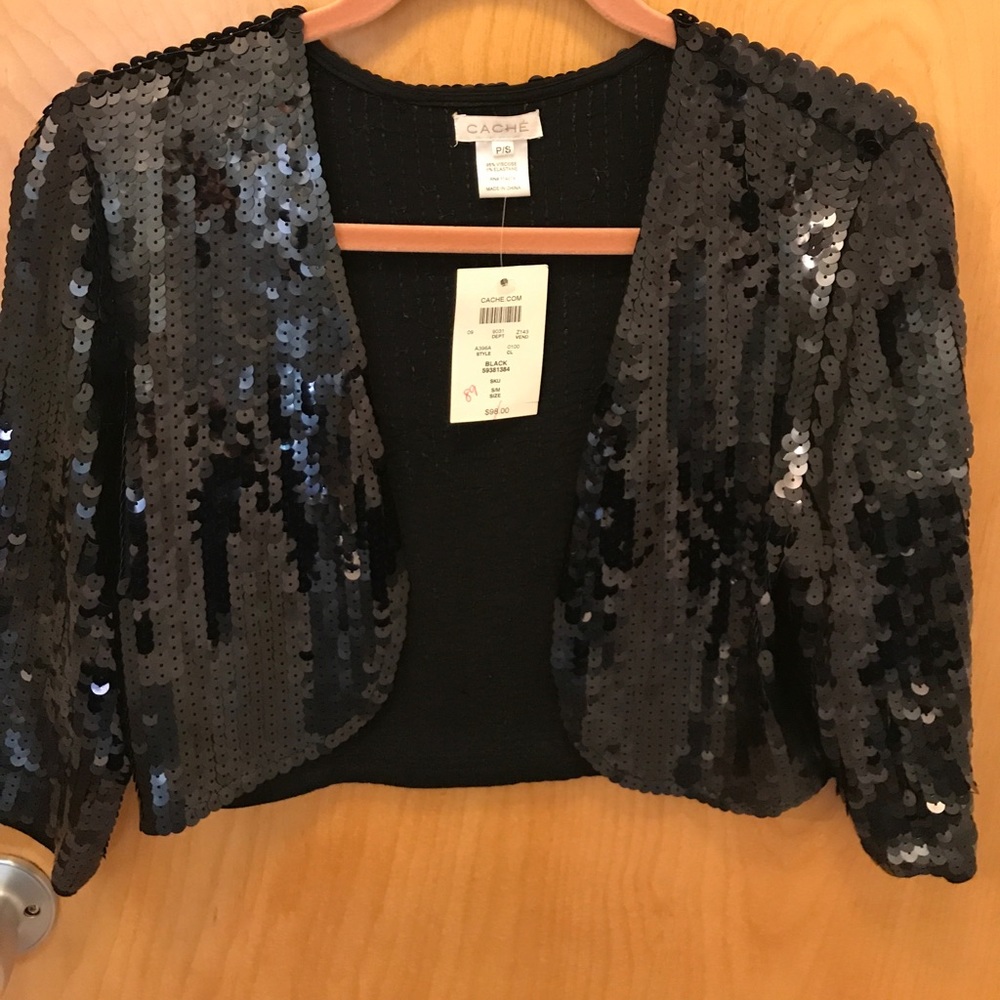 Black Sequin cover up